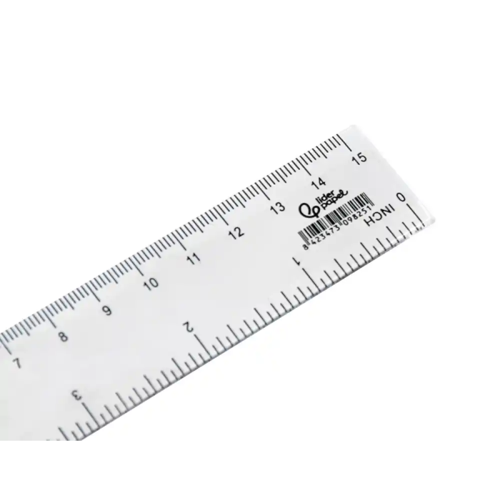 Liderpapel Regla Transparente Plástico 15 cm Medidas Exactas 4