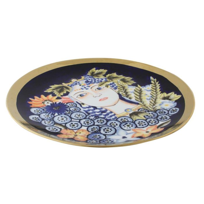 DKD Home Decor Centro Mesa Shabby Margot Porcelana Multicolor Azul con Cara 42x4x42cm 1 DKD Home Decor Centro Mesa Shabby Margot Porcelana Multicolor Azul con Cara 42x4x42cm 1