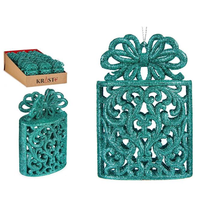 Adorno Arbol Navidad Caja Regalo Verde Menta Krist+ 7X11CM (48 Unidades) Adorno Arbol Navidad Caja Regalo Verde Menta Krist+ 7X11CM (48 Unidades)