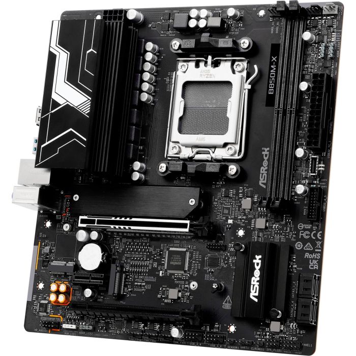 ASRock B850M-X R2.0 Placa Base AMD B850 Socket AM5 micro ATX para PC DDR5 M.2 SATA III 2.5 Gigabit Ethernet
