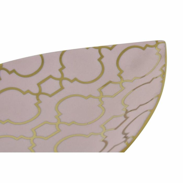 Centro de Mesa DKD Home Decor Rosa Dorado Porcelana 27,5 x 16 x 3 cm 2 Centro de Mesa DKD Home Decor Rosa Dorado Porcelana 27,5 x 16 x 3 cm 2