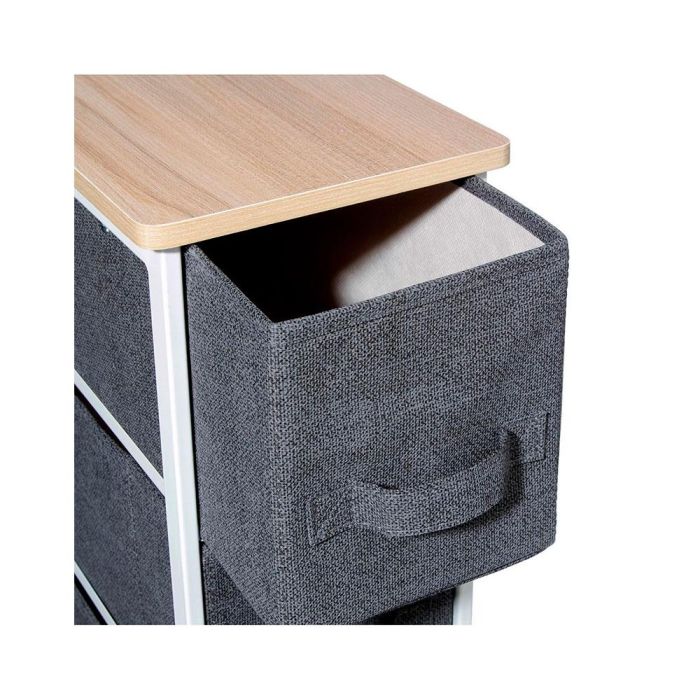 5Five Cajonera estrecha gris oscuro 73,5 x 48 x 20 cm 1