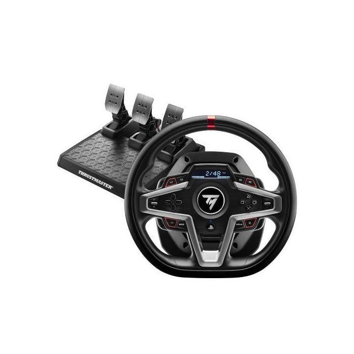 Thrustmaster Volante + Pedales T248 PS5/PS4/PC con Force Feedback, Pantalla LCD y Pedalier Magnético 4160783