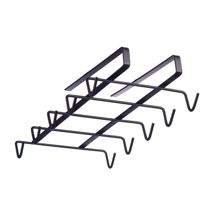 Soporte para tazas Kinvara, metal negro, 15x7x28 cm (8 Unidades) 1 Soporte para tazas Kinvara, metal negro, 15x7x28 cm (8 Unidades) 1