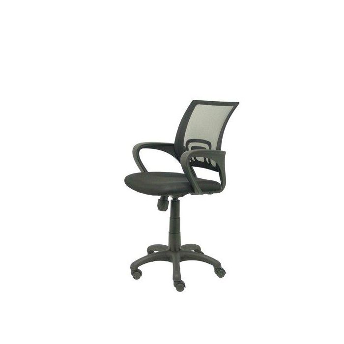 Silla Piqueras Y Crespo Vianos Brazos Fijos Mecanismo Basculante Con Regulador De Presion Elevacion Del Asiento En Altura Respaldo Malla Transpirable Negra Y Tapizado Aran Negro