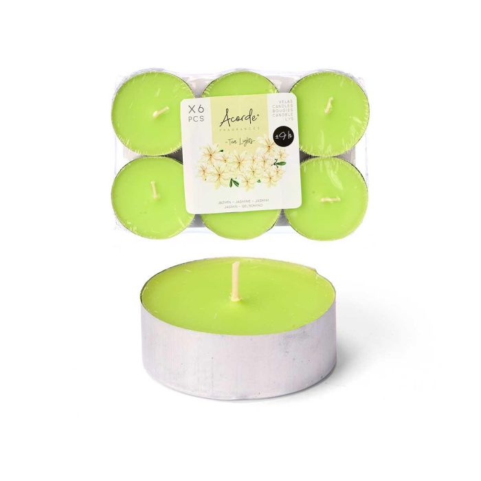 Set 6 Tea Light Maxi 9 H Jazmin Acorde 17X2CM (24 Unidades) Set 6 Tea Light Maxi 9 H Jazmin Acorde 17X2CM (24 Unidades)