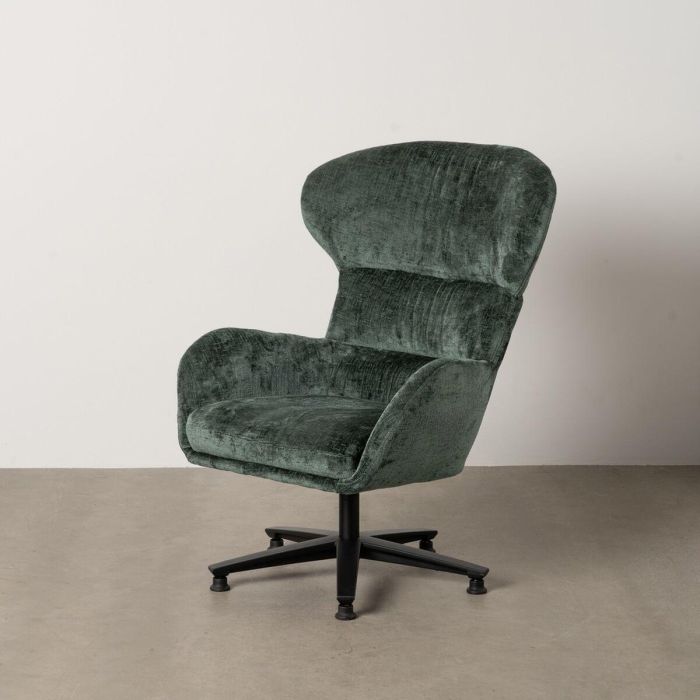 Sillón Negro Verde 78 x 84,5 x 104,5 cm 4