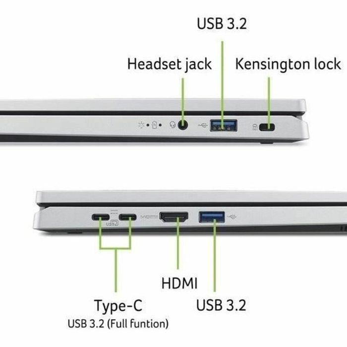 Acer NXJ3NEF004 Portátil Aspire AG14-22P-R5VY 14'' WUXGA IPS AMD Ryzen 5-7520U 16GB RAM 512GB SSD Radeon Windows 11 AZERTY 1