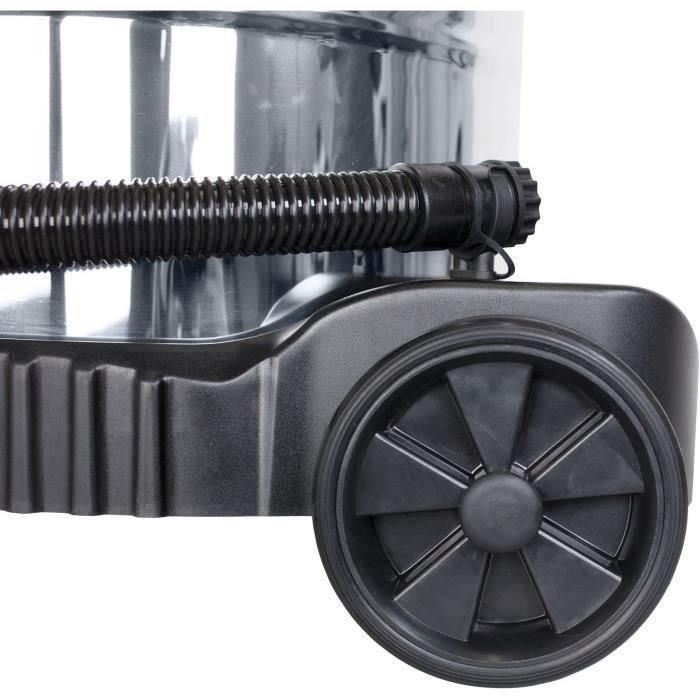 SCHEPPACH 50L 1400W aspirador en seco y húmedo con enchufe síncrono 200W + cepillo combinado, boquilla para rincones, filtro de espuma, 3 SCHEPPACH 50L 1400W aspirador en seco y húmedo con enchufe síncrono 200W + cepillo combinado, boquilla para rincones, filtro de espuma, 3