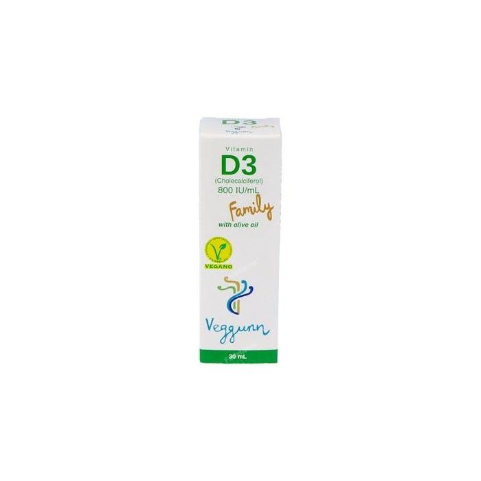 VEGGUNN Vitamina D3 Family Suplemento Líquido 30ml