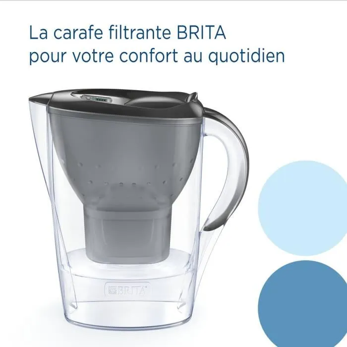 Brita Filtro CARAFE 2.4L BRI4006387124137 Marella Graphite Incluye 1 Cartucho Maxtra Pro All-1 1