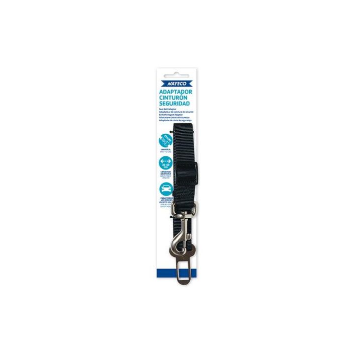 Nayeco Adaptador para Cinturón de Seguridad 20 mm Negro - Seguridad para Mascotas en el Coche Nayeco Adaptador para Cinturón de Seguridad 20 mm Negro - Seguridad para Mascotas en el Coche
