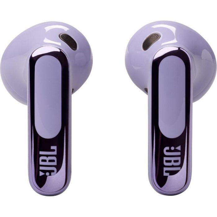 JBL JBLLIVEFLEX3PUR Auriculares True Wireless Live Flex 3 con Cancelación Ruido Adaptativa, Sonido Espacial, Estuche Carga Inteligente, 50h Batería, Púrpura