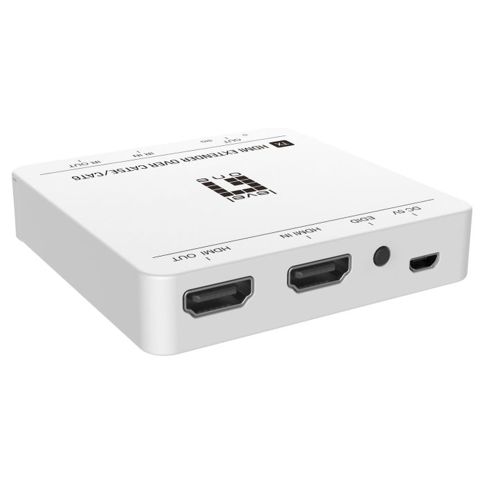 Level One HVE-9007 Extensor HDMI sobre Cat.5/6 Kit 4K hasta 70m Inalámbrico Blanco 3