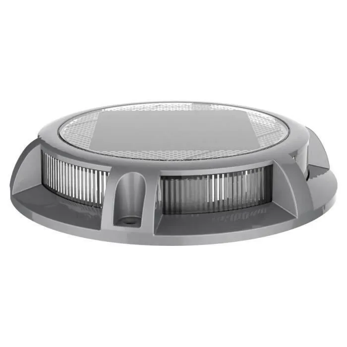 Galix Foco Solar de Tierra para Exteriores, Aluminio/Plástico, 12 LED SMD Blancos, 15 Lúmenes, 8h Autonomía 1