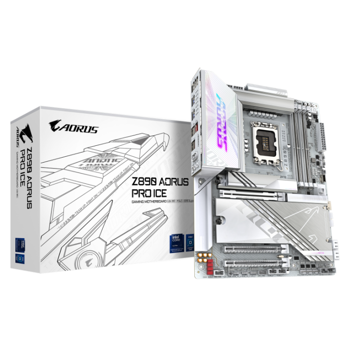 GIGABYTE Z890 AORUS PRO ICE placa base Intel Z890 LGA 1851 (Socket V1) ATX GIGABYTE Z890 AORUS PRO ICE placa base Intel Z890 LGA 1851 (Socket V1) ATX