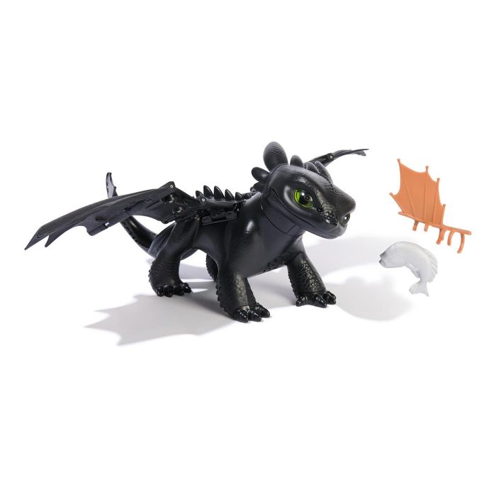Spin Master Dragón Interactivo Toothless Doma y Entrena, 5 Personalidades, 60 Sonidos y Reacciones, Edad 4+, Pilas AAA, 25,4x33x20,3 cm 2