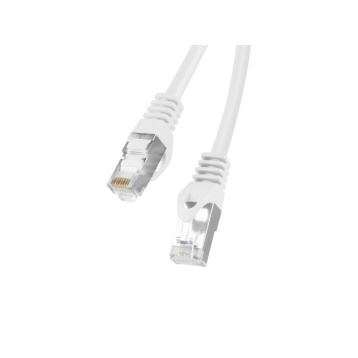Lanberg PCF6-10CC-0050-W - Latiguillo Cable de Red Ethernet Cat.6 F/UTP (FTP) 0.5m Blanco - Conectores RJ-45, PVC