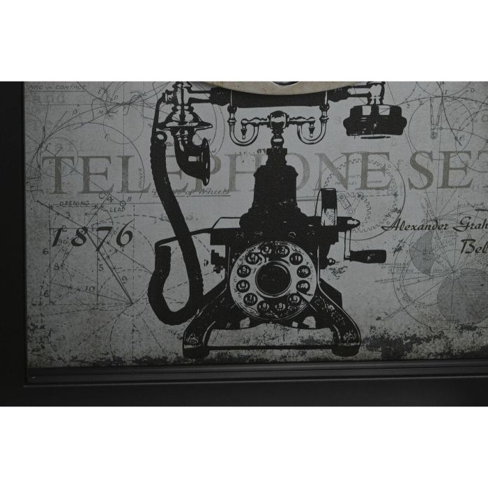Reloj Pared Vintage DKD Home Decor Negro Blanco 6.5 x 40.5 x 27.5 cm (2 Unidades) 2 Reloj Pared Vintage DKD Home Decor Negro Blanco 6.5 x 40.5 x 27.5 cm (2 Unidades) 2
