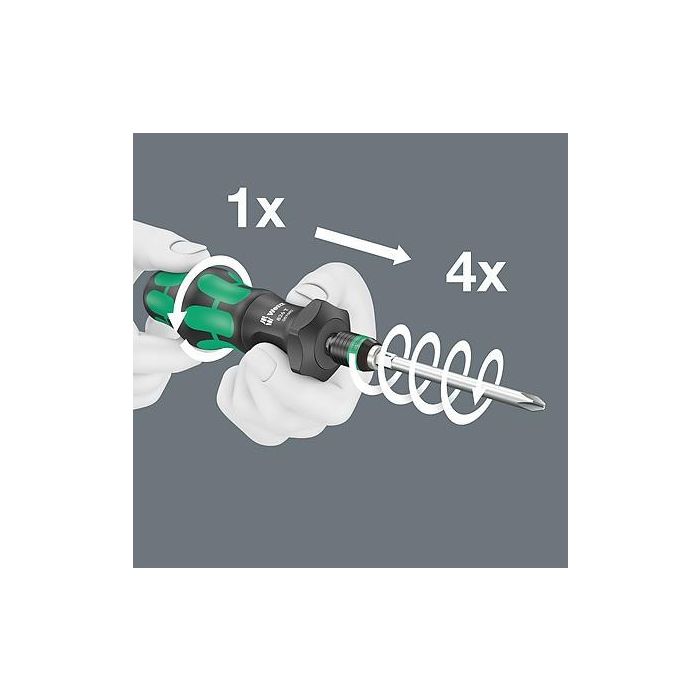 Wera 826 T Kraftform Turbo Bits-Handhalter Rapidaptor 2 Wera 826 T Kraftform Turbo Bits-Handhalter Rapidaptor 2