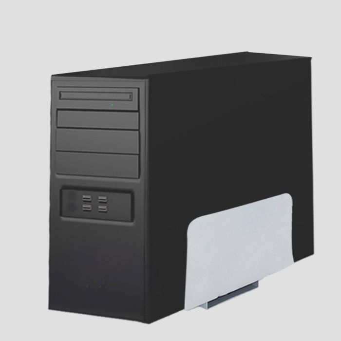 Emuca Soporte para CPU, Acero, Pintado aluminio 3