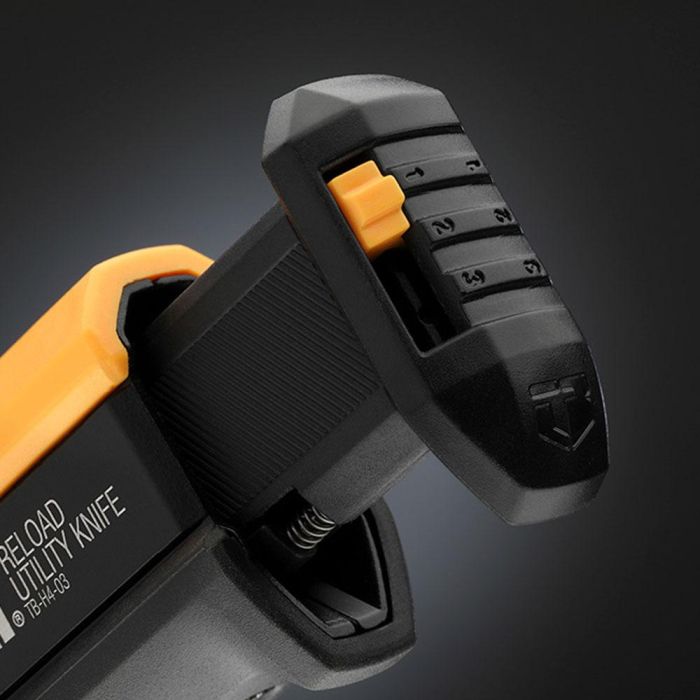 Toughbuilt Cúter recargable con mecanismo de recarga rápida, 5+5 hojas, modelo TB-H4S2-03 3 Toughbuilt Cúter recargable con mecanismo de recarga rápida, 5+5 hojas, modelo TB-H4S2-03 3