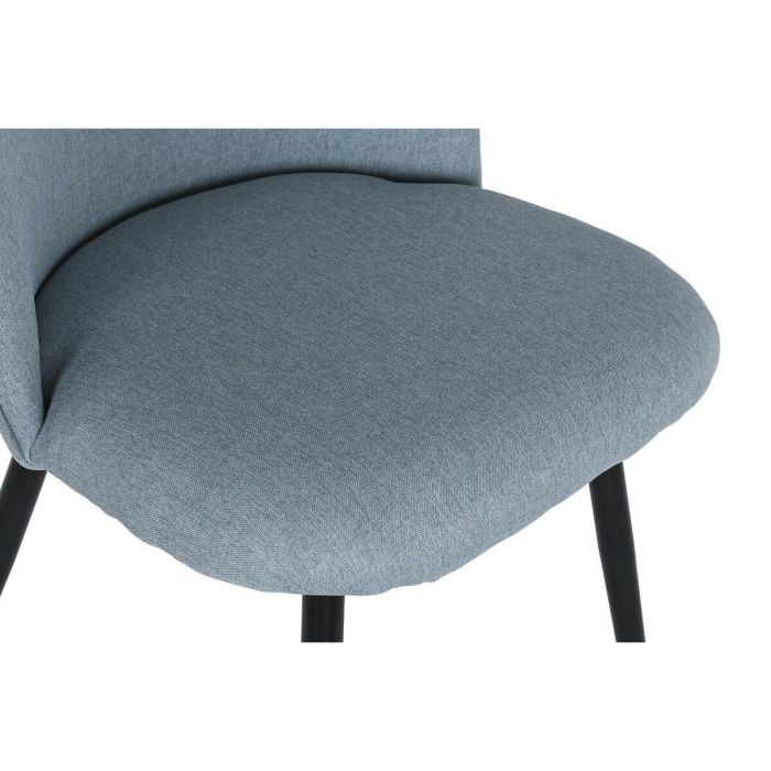 Silla Scandi DKD Home Decor Azul Negro 52 x 84 x 50 cm 1