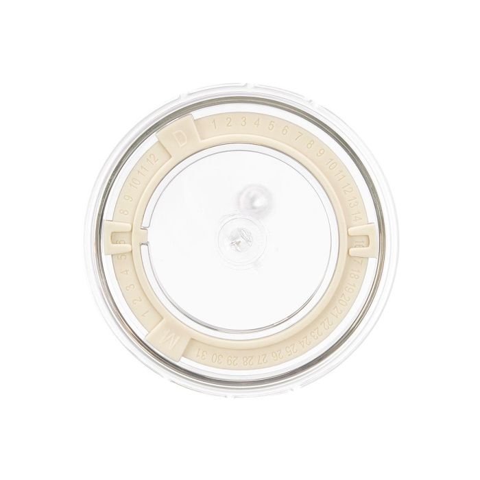 Kinvara Organizador de nevera con tapa, grande, de plástico PET/PP, blanco/transparente, 30x12.5x19.2 cm (Set de 12) 4