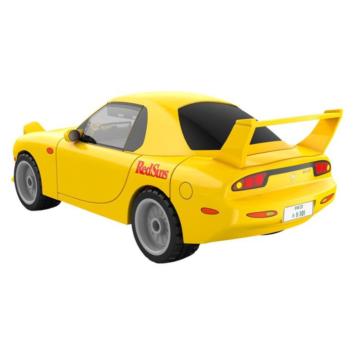DEQUBE Mazda RX-7 FC C55017W Amarillo - Coche de Construcción 66 Piezas Manual con Licencia Initial D y Toyota 2