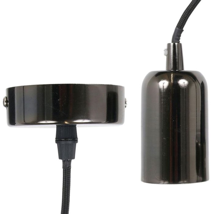 Home Deco Light Lámpara Colgante Bistrot Indus Aluminio Negro Estilo Industrial Vintage Cable 1m Para Bombillas E27 Max40W 2