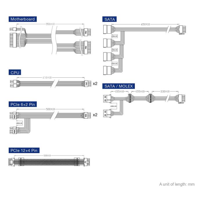 FSP DAGGER PRO ATX3.0(PCIe5.0) 850W 80+ Gold Fuente de Alimentación SFX 5