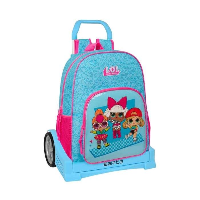 Mochila Escolar con Ruedas LOL Surprise! Divas Azul 33 x 42 x 14 cm