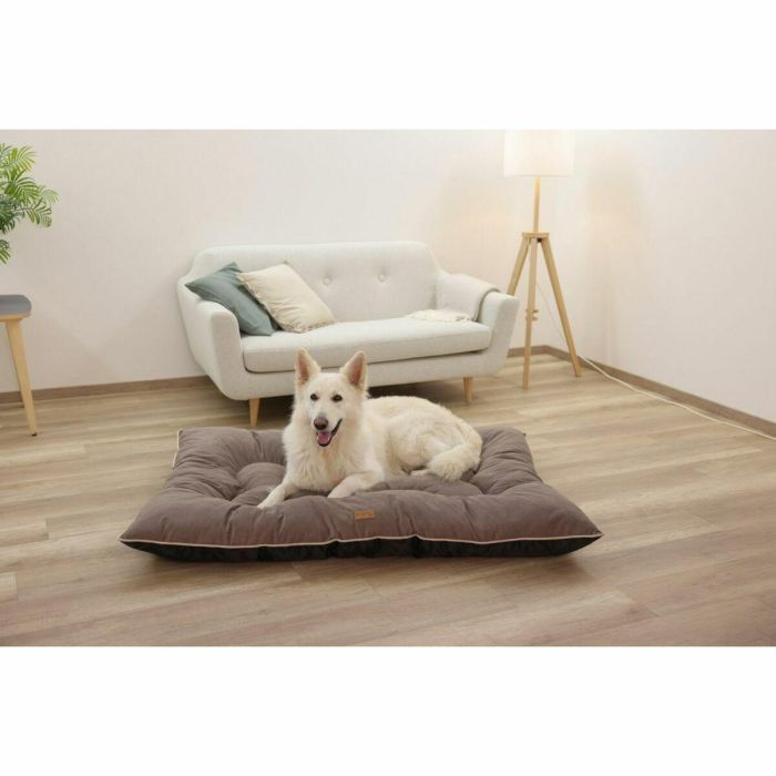 Kerbl KER4018653387689 Colchón de suelo Benno de tela para mascotas, Talla L (100 x 75 cm), Marrón 2