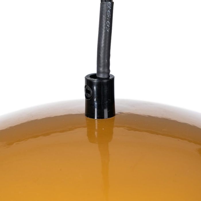 Lámpara Techo Naranja Metal 30 X 30 X 22 cm