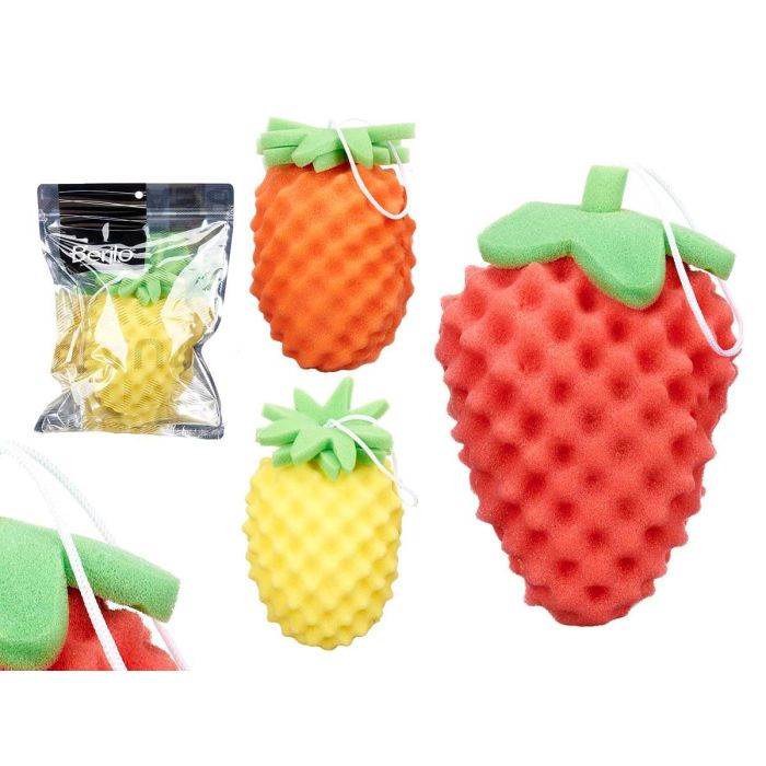 Esponja de Baño Frutas Surtidos Berilo 11x8x18 cm - Colores Variados (24 Unidades) Esponja de Baño Frutas Surtidos Berilo 11x8x18 cm - Colores Variados (24 Unidades)