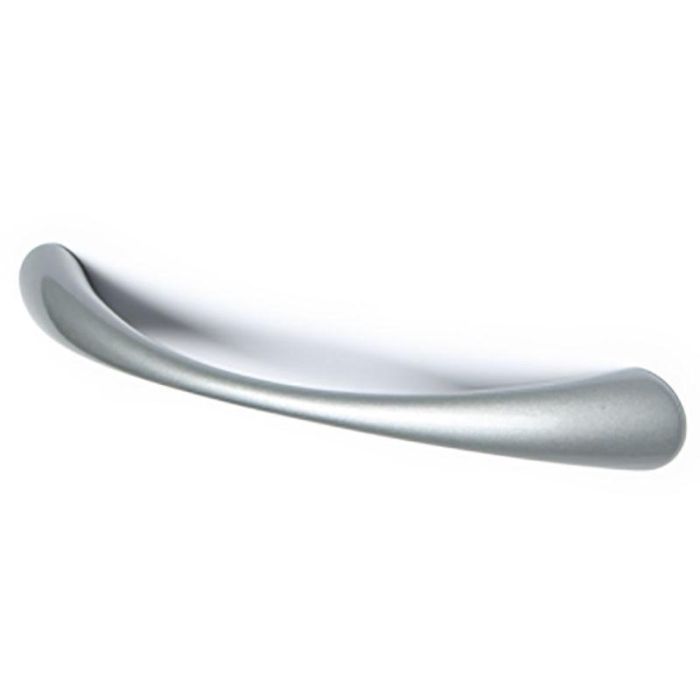 Trentadue L148 C128 Tirador de Zamak Tipo Barra para Muebles, Entrecentros 128mm, Acabado Cromo Mate (RAL 9006)