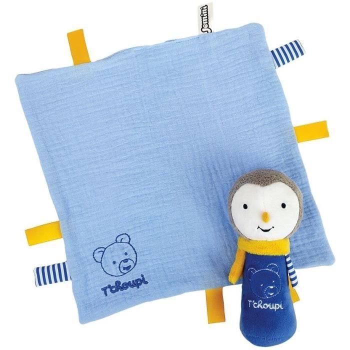 Caja Natal Bebé T'choupi con Edredón y Sonajero de Peluche +/- 25 cm - JEMINI - Ideal para regalo de nacimiento. 1 Caja Natal Bebé T'choupi con Edredón y Sonajero de Peluche +/- 25 cm - JEMINI - Ideal para regalo de nacimiento. 1