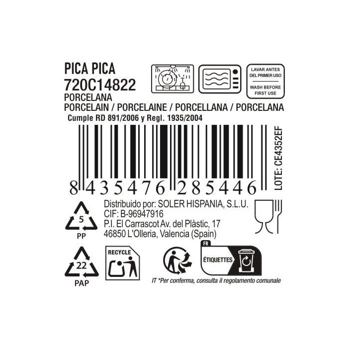 La Mediterranea Bol Aperitivos Assortiment Colección 826 15x11.5x4.2 cm (24 Unidades) 5