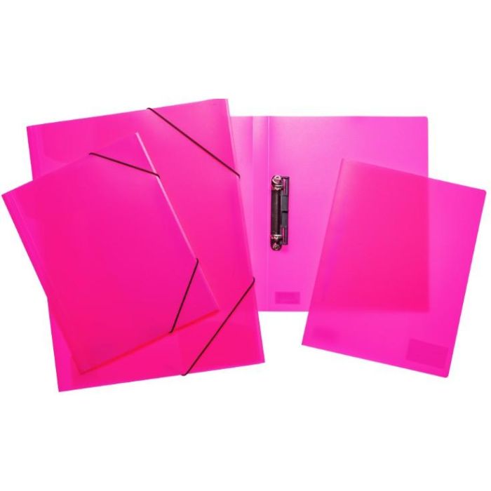 HERMA Schnellhefter A4 neon pink Polypropylen 3St. 2