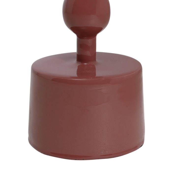 DKD Home Decor Portavela Moderno de Aluminio Naranja Terracota, 8x16x8 cm (4 Unidades), Surtido Aleatorio 2