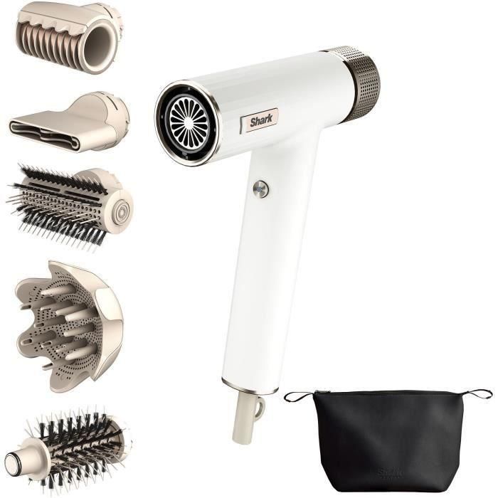 Secador de pelo - SHARK - SpeedStyle HD352EU - Rizador y RapidGloss - Estuche de almacenamiento - Secado rápido Secador de pelo - SHARK - SpeedStyle HD352EU - Rizador y RapidGloss - Estuche de almacenamiento - Secado rápido