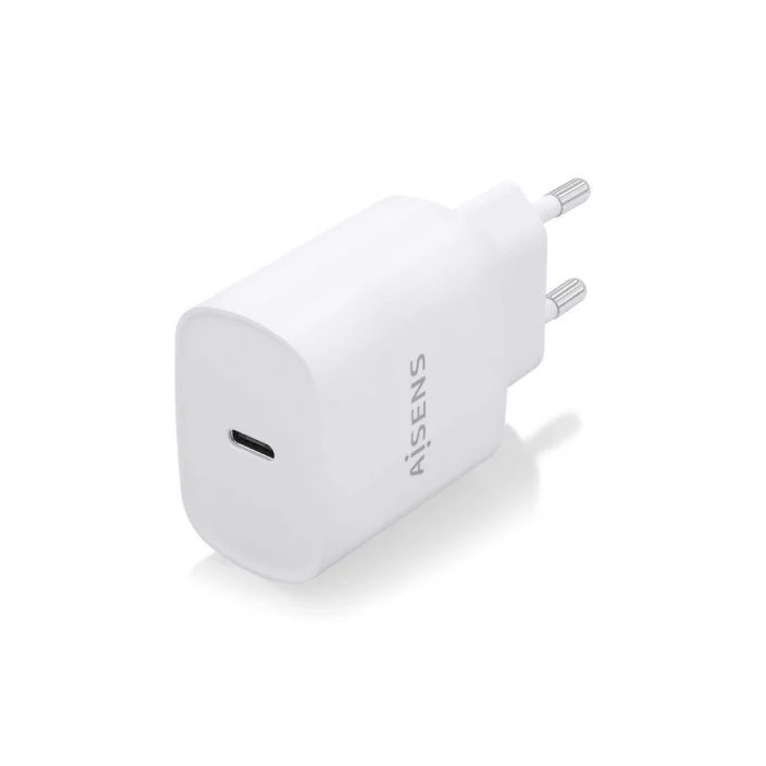 AISENS - CARGADOR USB-C PD3.0 1 PUERTO 1xUSB-C 20W, BLANCO 1