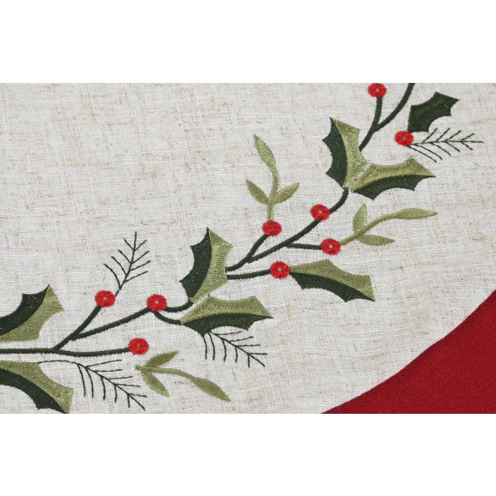 Base Arbol Navidad Tradicional DKD Home Decor Rojo Beige 90 x 2 x 90 cm 2 Base Arbol Navidad Tradicional DKD Home Decor Rojo Beige 90 x 2 x 90 cm 2