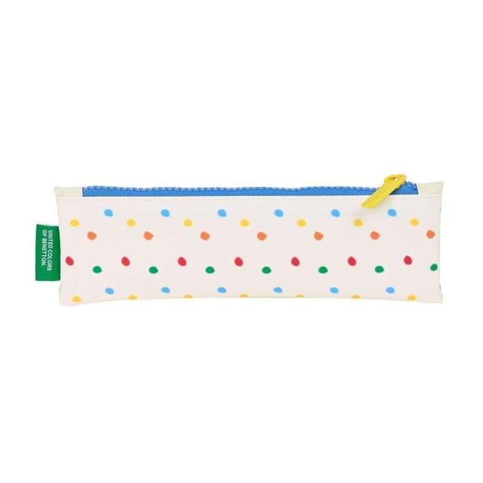 Estuche Escolar Benetton Topitos Blanco (20 x 6 x 1 cm) 1 Estuche Escolar Benetton Topitos Blanco (20 x 6 x 1 cm) 1