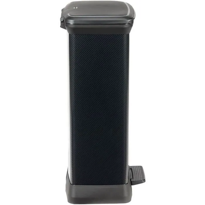 Curver Papelera Rectangular Decobin 50 L Negro Carbón 3 Curver Papelera Rectangular Decobin 50 L Negro Carbón 3