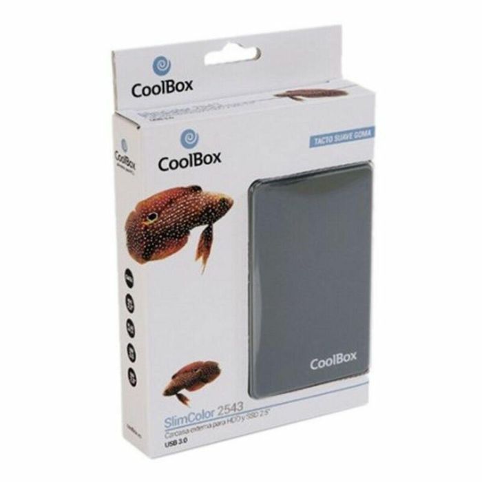 COOLBOX COO-SCG2543-8 Carcasa Disco Duro/SSD 2.5" SATA USB 3.0 Gris Montaje sin Tornillos Plug&Play 1
