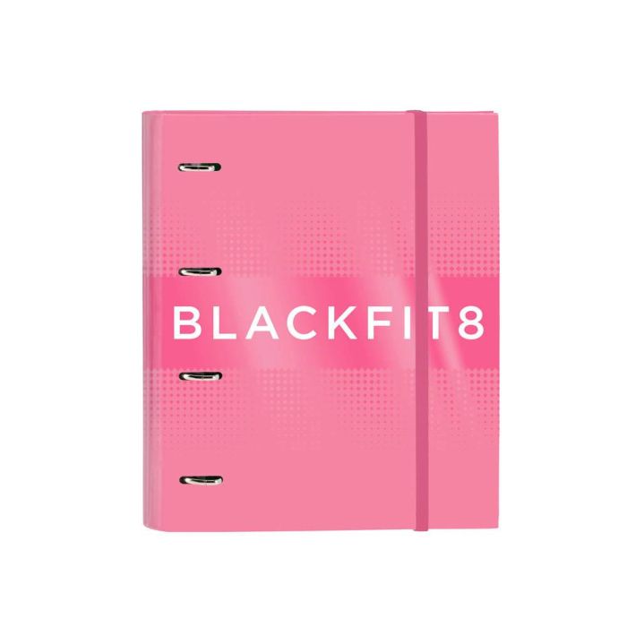 Carpeta de anillas BlackFit8 Glow up A4 Rosa (27 x 32 x 3.5 cm)