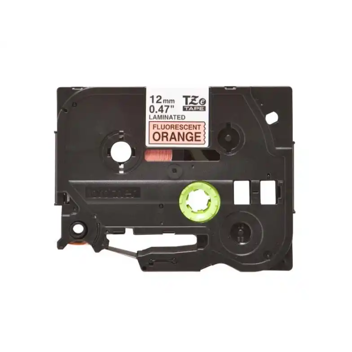 BROTHER Cinta laminada fluorescente/naranja/negro 12mm, 8m 3