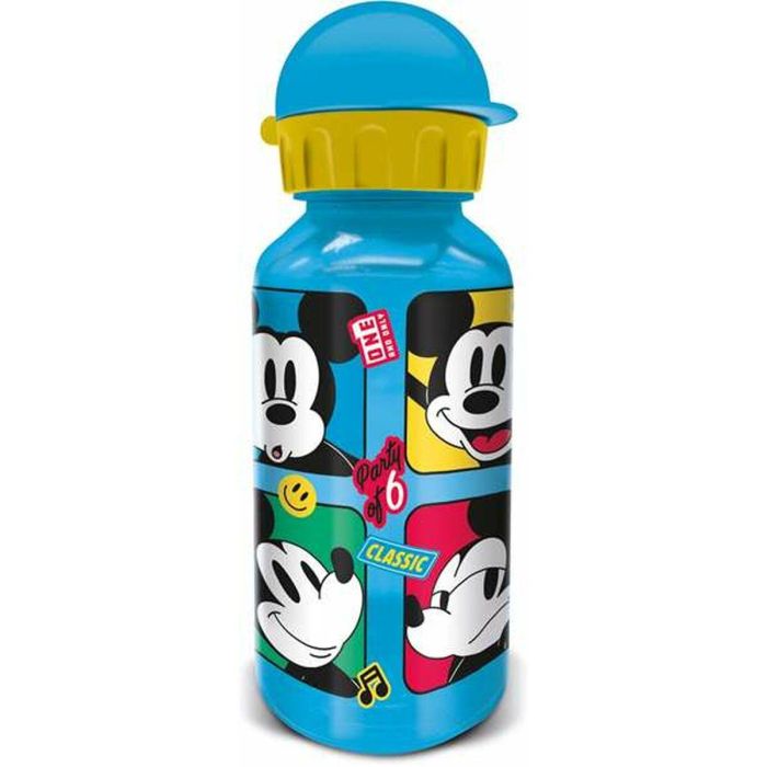 Stor Botella Plástico Mickey Mouse Fun-Tastic 370 ml Material PP y Silicona para Niños +3 Años