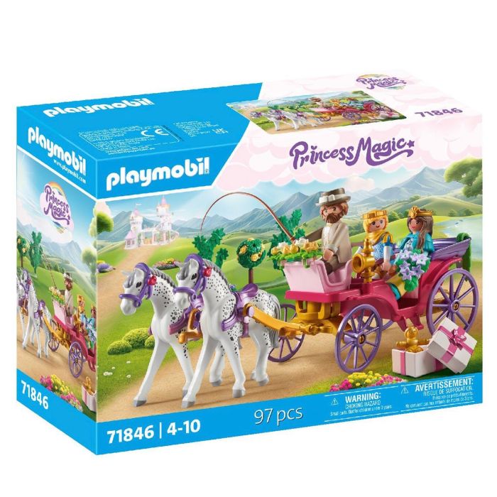 Playmobil 71846 Set de Juego Paseo en Carruaje Princess con Príncipe y Princesa Elegante, Caballos y Regalo para Niños +4 años Playmobil 71846 Set de Juego Paseo en Carruaje Princess con Príncipe y Princesa Elegante, Caballos y Regalo para Niños +4 años